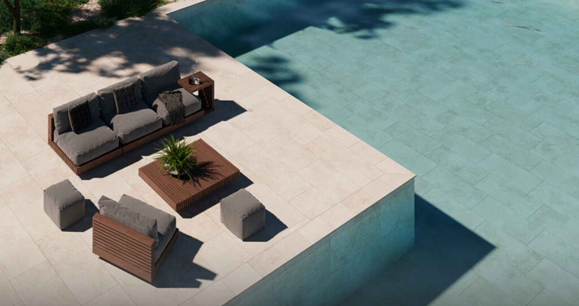 outdoor 20mm tiles for swimming pool